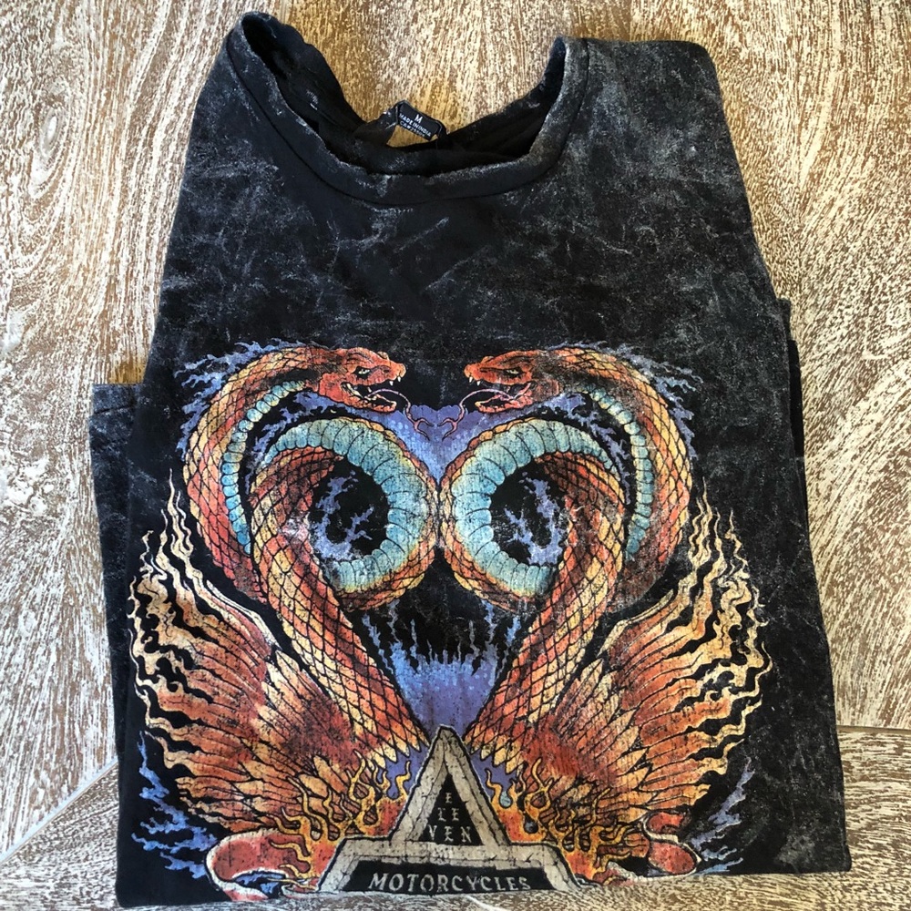 Eleven Paris Acid Wash Snake Top - Picture 3 of 7